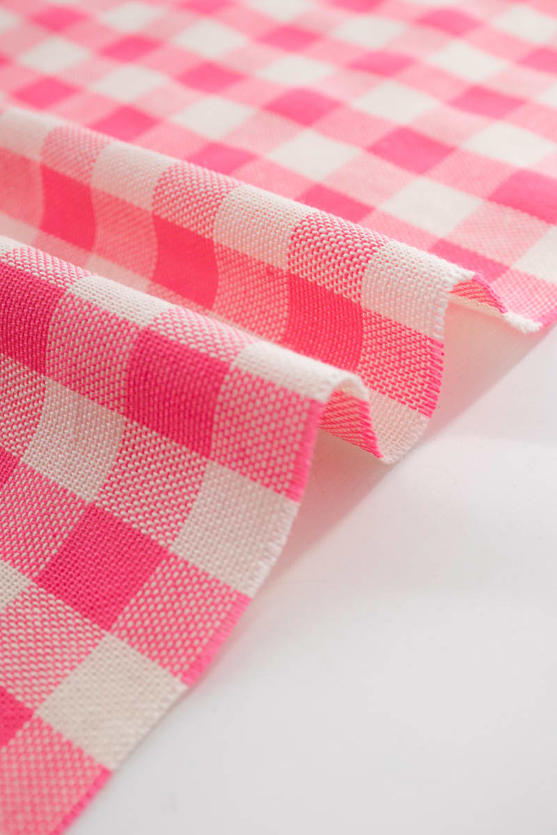 Semipanamá cuadros fucsia