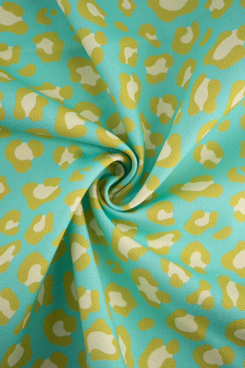 Semipanamá animal print amarillo mantequilla