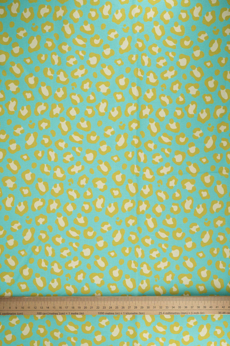 Semipanamá animal print amarillo mantequilla