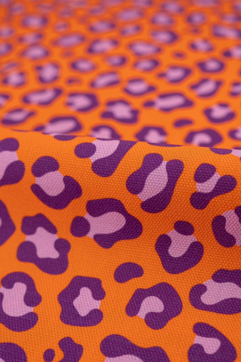 Semipanamá animal print naranja