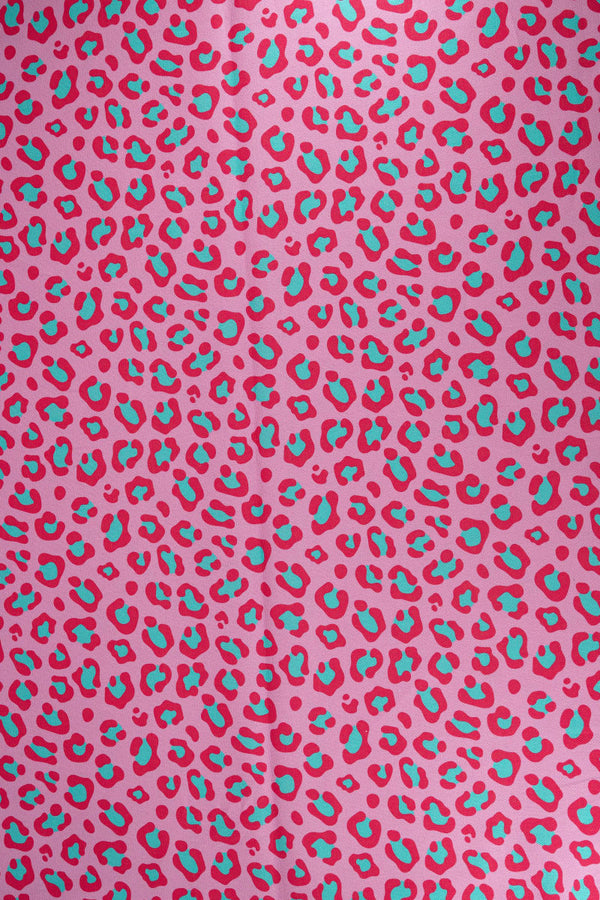 Semipanamá animal print frambuesa