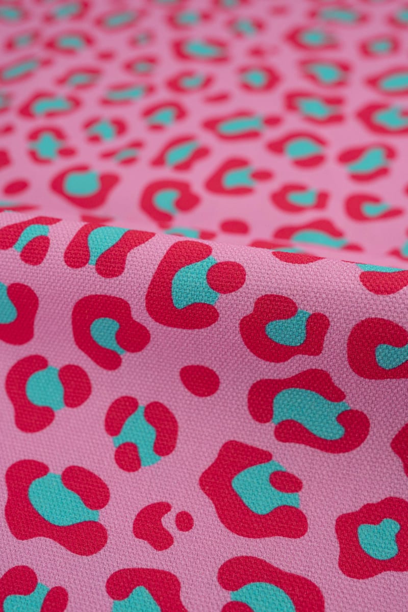 Semipanamá animal print frambuesa