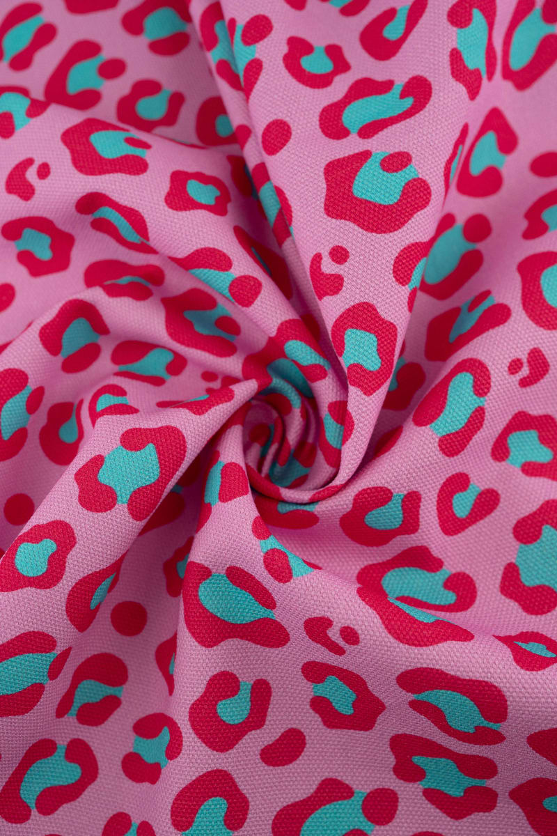 Semipanamá animal print frambuesa