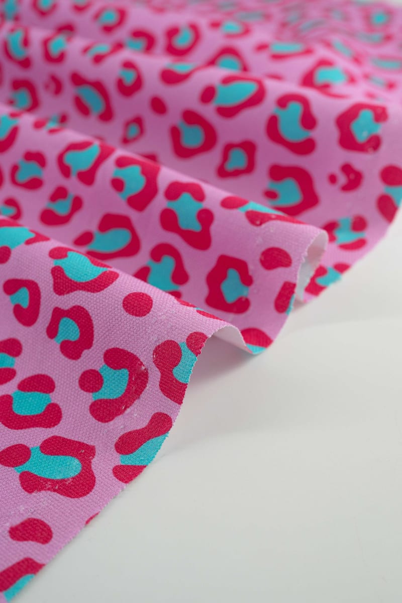 Semipanamá animal print frambuesa