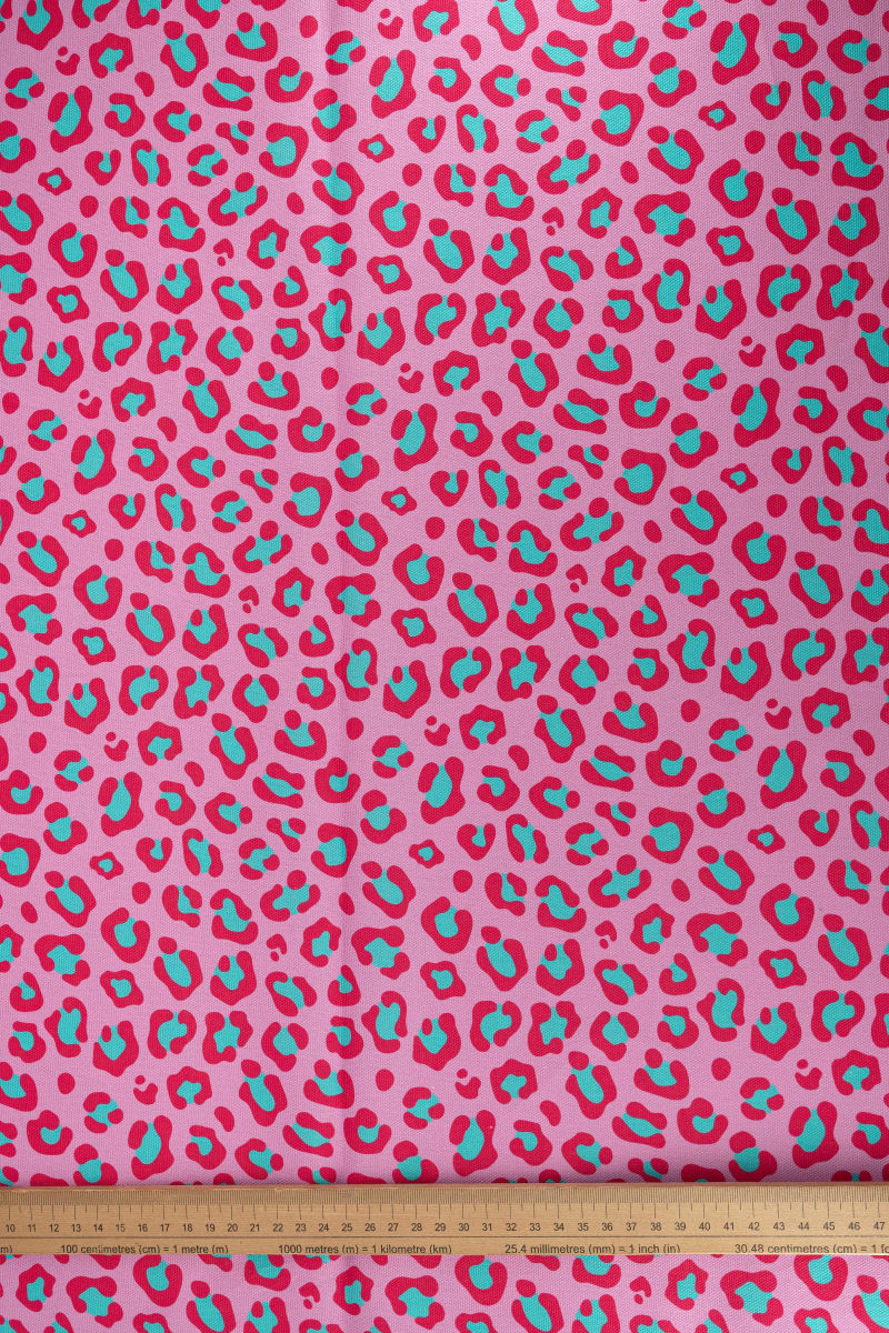 Semipanamá animal print frambuesa