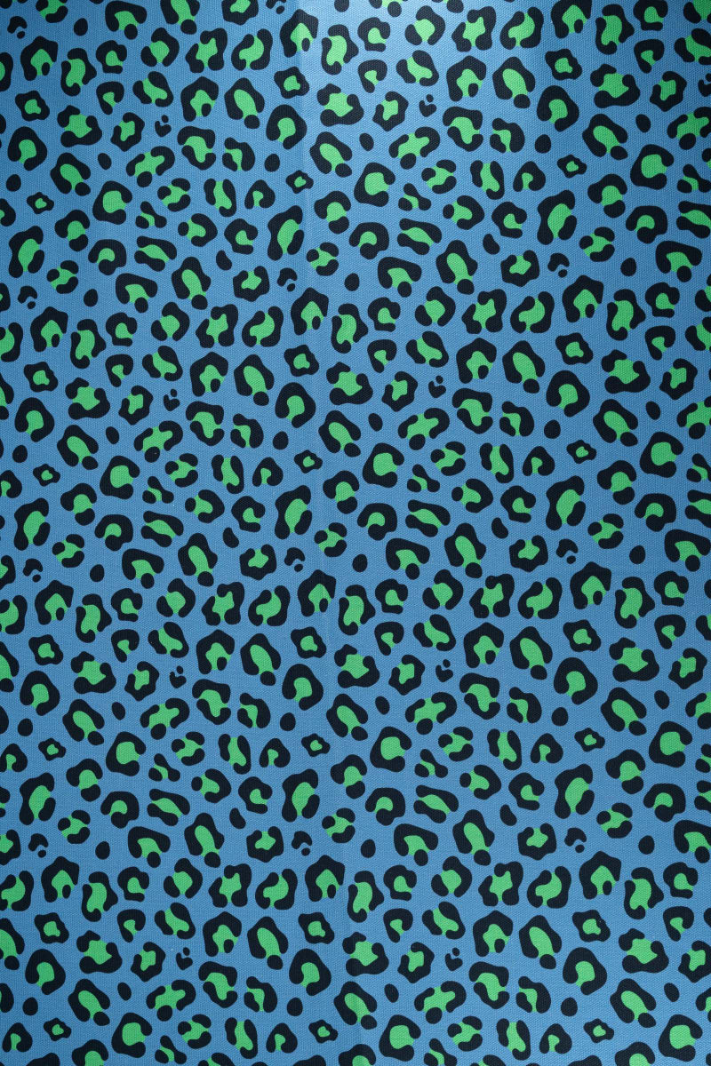 Semipanamá animal print azul marino
