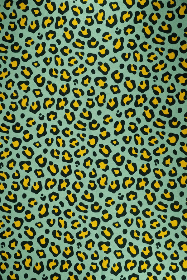 Semipanamá animal print verde botella