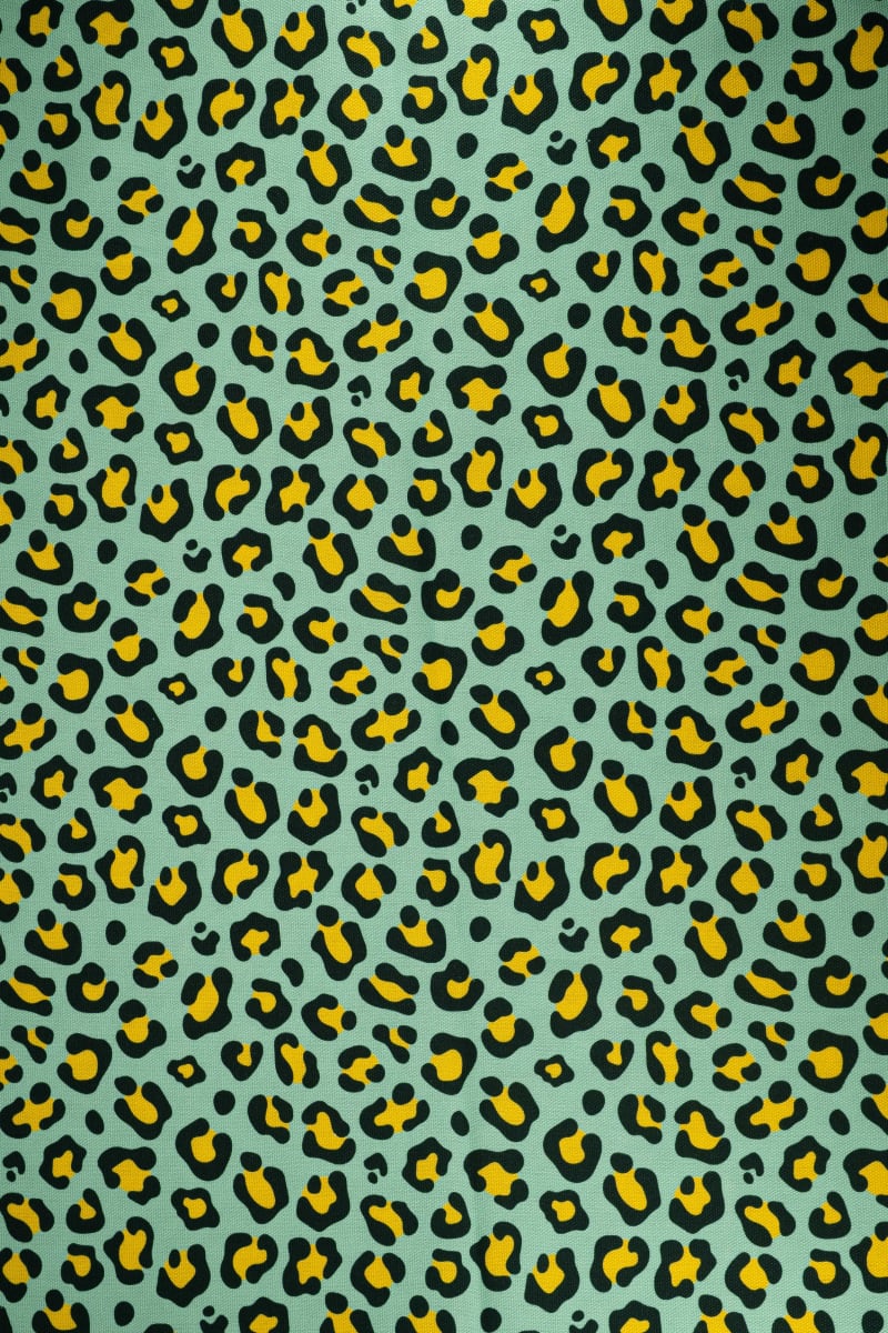 Semipanamá animal print verde botella