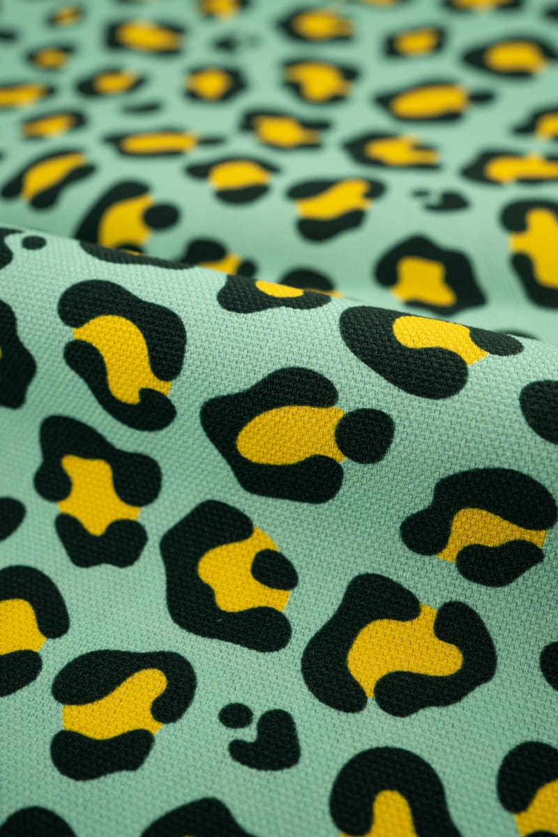 Semipanamá animal print verde botella