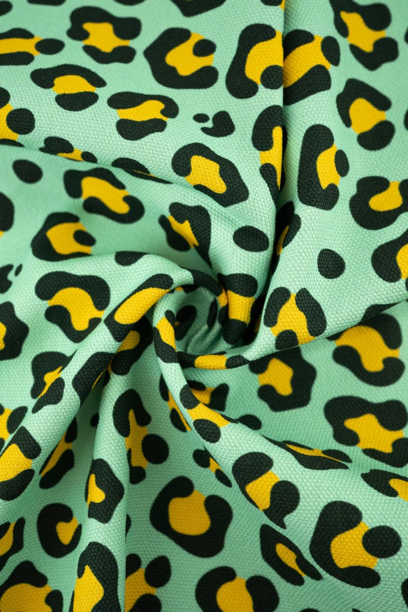 Semipanamá animal print verde botella