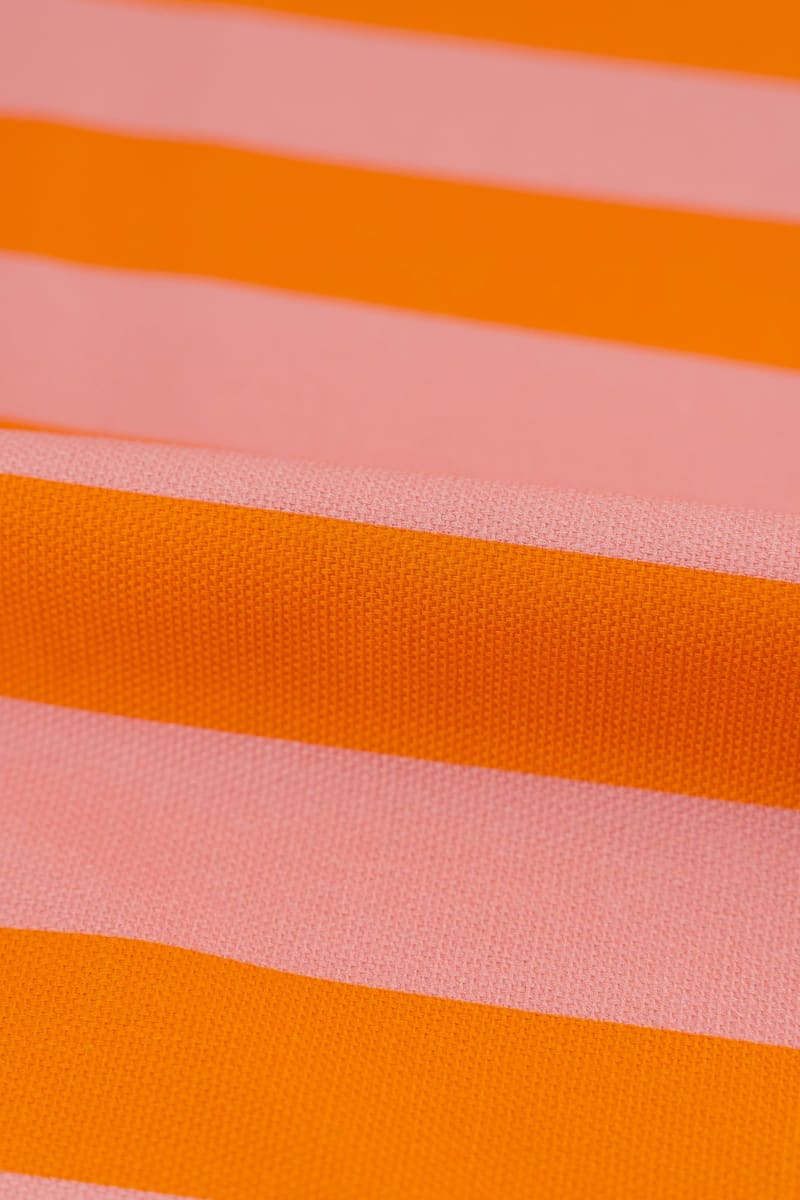 Semipanamá rayas rosa bebe y naranja