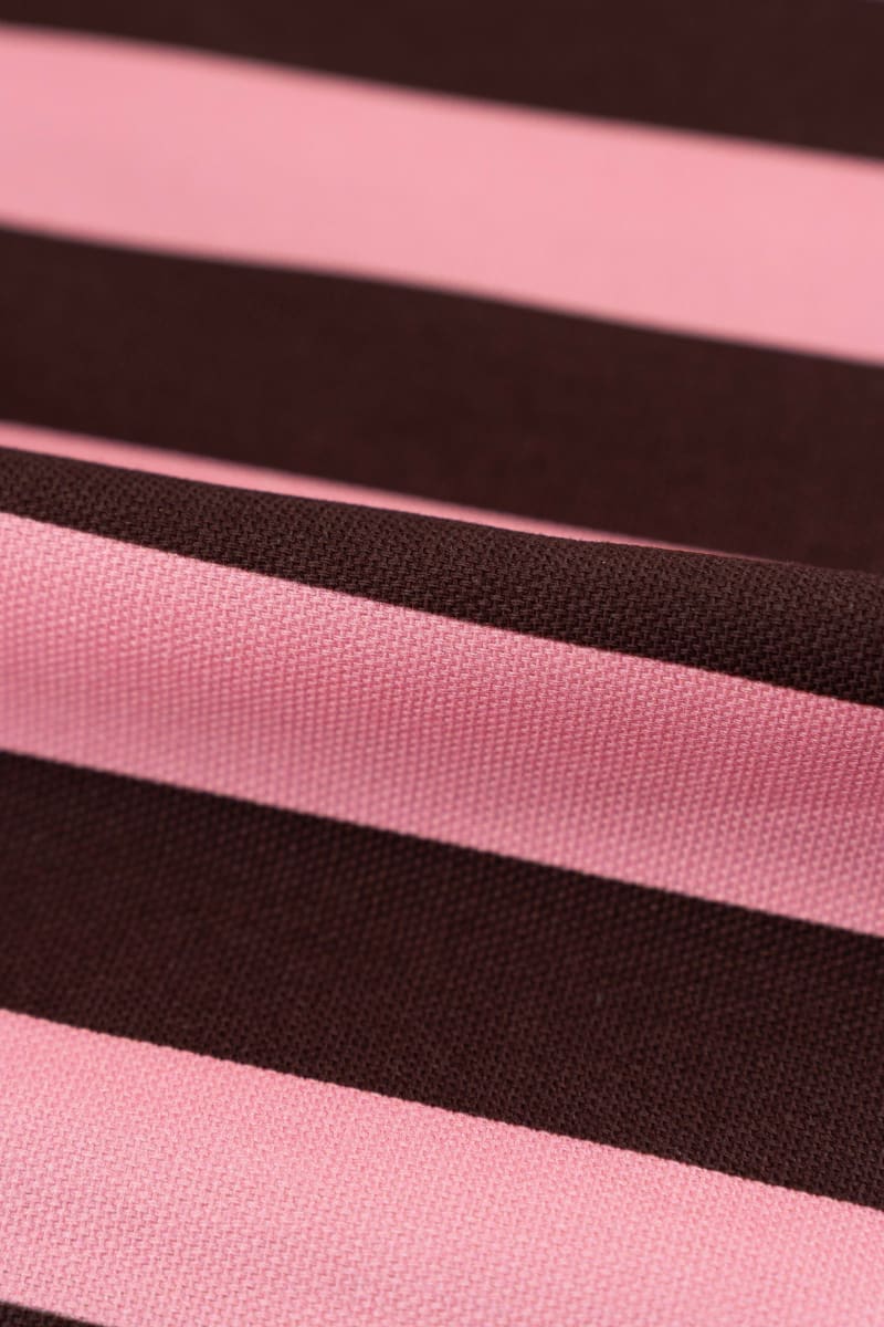 Semipanamá rayas rosa chicle y marrón