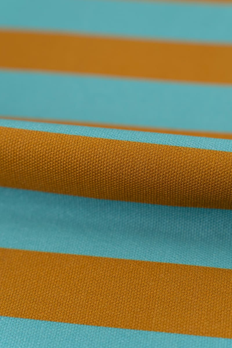 Semipanamá rayas oliva y turquesa