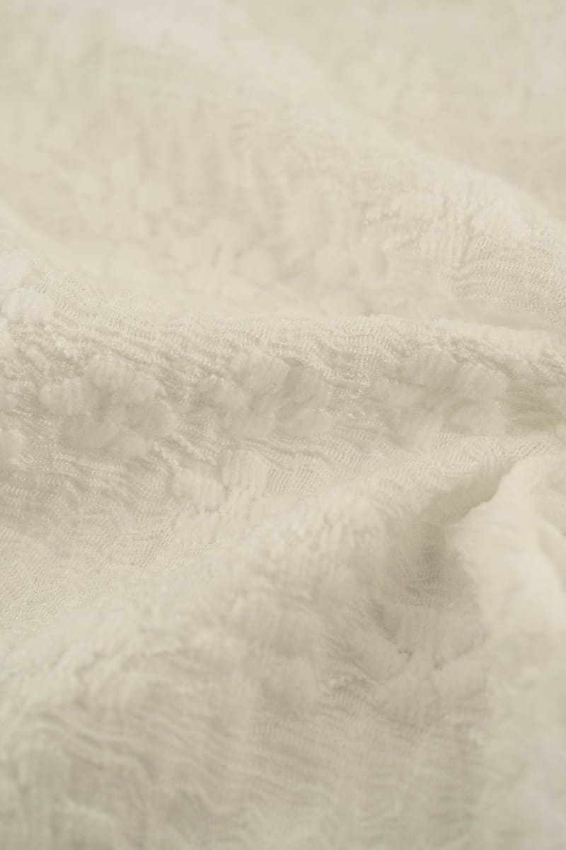 Punto floral beige crudo