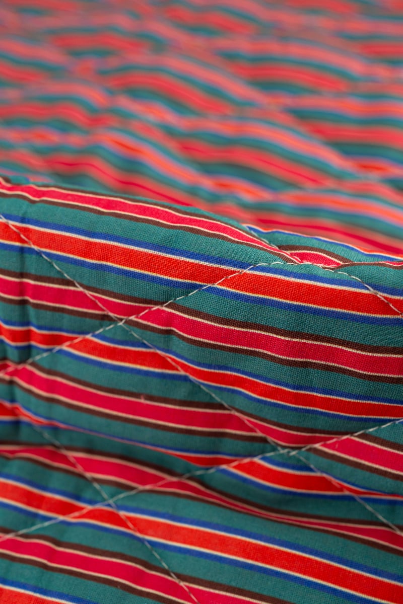 Acolchado estampado flores liberty verde seco