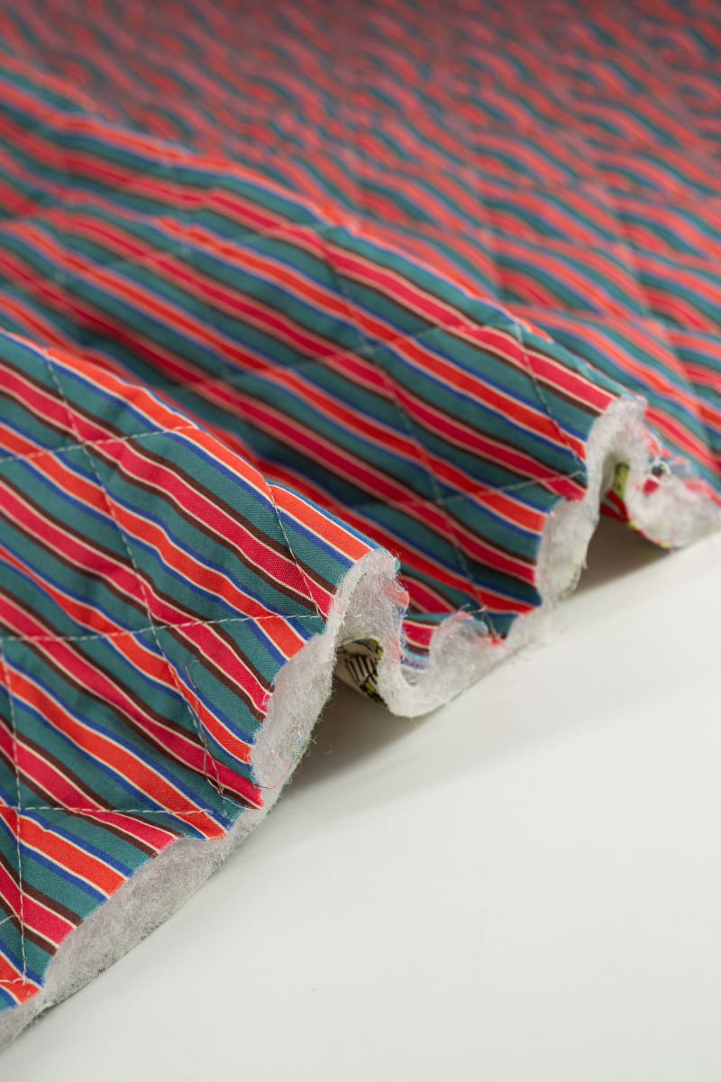 Acolchado estampado flores liberty verde seco