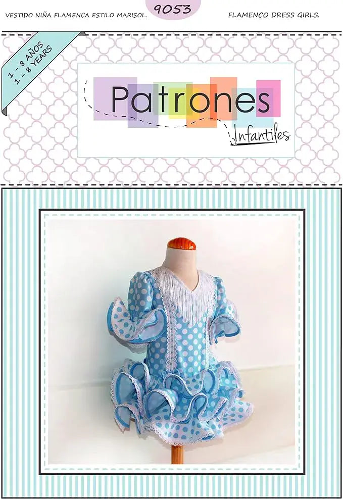 Patron de flamenca niña marisol 9053