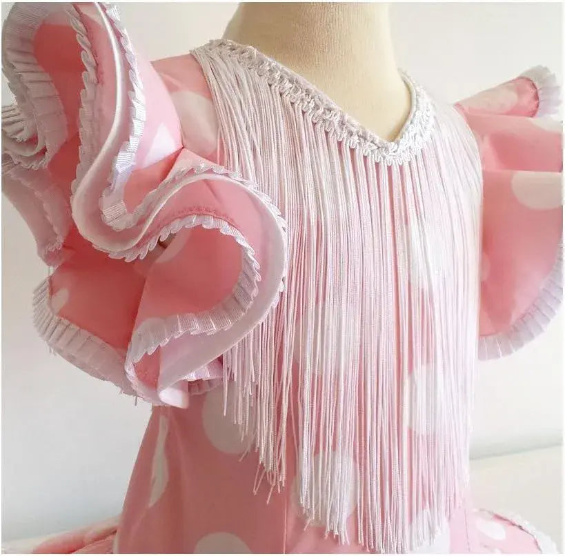 Patron niña tres volantes 9011